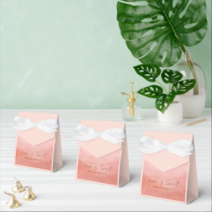 Caixinha De Lembrancinhas Casamento Elegante Moderno com Charme Coral Costei