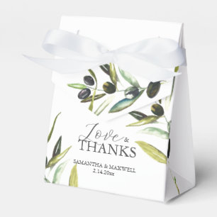 Caixinha De Lembrancinhas Casamento Favor Boxes Olive Branch Verde