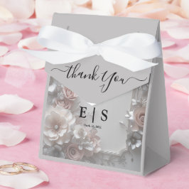 Caixinha De Lembrancinhas Casamento Floral 3D Rustic Elegant
