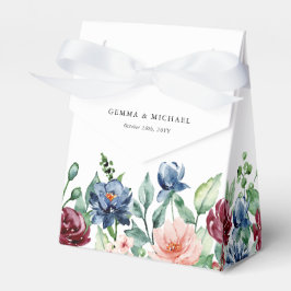 Caixinha De Lembrancinhas Casamento Floral Bela Aquarela Personalizado