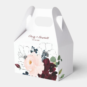 Caixinha De Lembrancinhas Casamento Floral Colorido de Luxury Boho