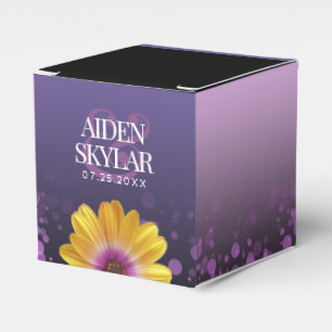 Caixinha De Lembrancinhas Casamento Floral de Confetti African Daisies