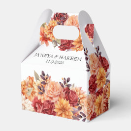 Caixinha De Lembrancinhas Casamento Floral de Outono