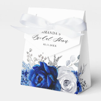 Caixinha De Lembrancinhas Casamento Floral de Prata Branca Real