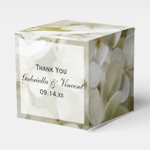 Caixinha De Lembrancinhas Casamento floral do Hydrangea branco