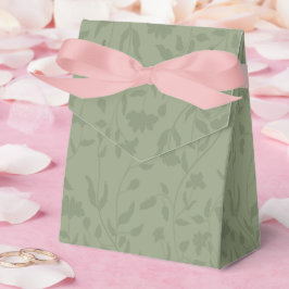 Caixinha De Lembrancinhas Casamento floral em verde sálvia