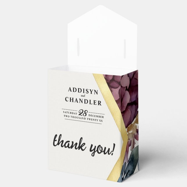 Caixinha De Lembrancinhas Casamento Floral Encantado De Elegance Com Tonelad (Aberto)