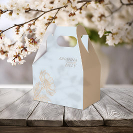 Caixinha De Lembrancinhas Casamento Floral Minimalista