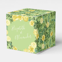 Casamento Floral Rosa Verde Amarelo-Claro