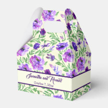 Casamento Floral Roxo e Verde Personalizado