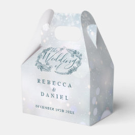 Caixinha De Lembrancinhas Casamento Floral Russo Flocos de Neve de inverno