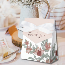 Caixinha De Lembrancinhas Casamento Floral Terracota & Blush Boho 