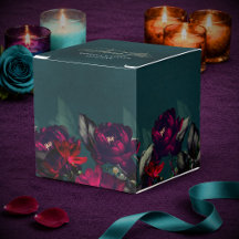 Casamento Floral Turquesa Vermelho Escuro Chic Moo