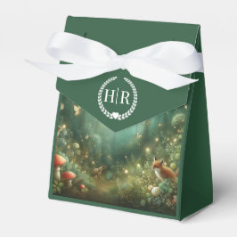 Caixinha De Lembrancinhas Casamento Florestal Encantado Emerald Green