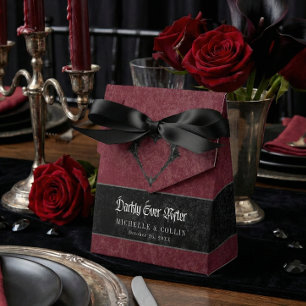 Caixinha De Lembrancinhas Casamento Gothic Black Raven Wine Darkly Ever Afte