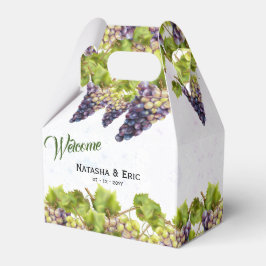 Caixinha De Lembrancinhas Casamento Jardim Mediterrâneo Vinha de Uvas