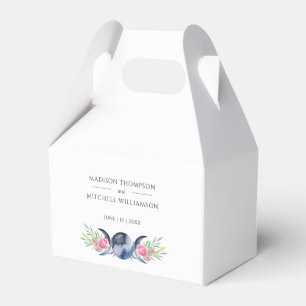 Caixinha De Lembrancinhas Casamento Metafísico Floral de Rosas Rosa de Fase 