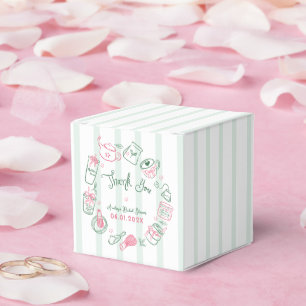 Caixinha De Lembrancinhas Casamento Minimal Perfect Matcha  Agradecimento Ch