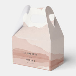 Caixinha De Lembrancinhas Casamento Monograma da Paisagem da Montanha Escamo