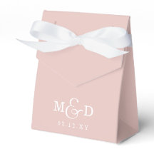 Casamento Monograma Moderno Clássico Blush