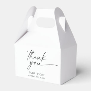 Caixinha De Lembrancinhas Casamento Negra Branco Elegante Moderno Minimalist