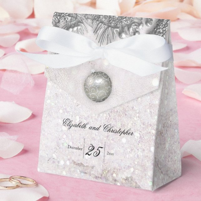 Caixinha De Lembrancinhas Casamento no inverno de Magia de Natal (Criador carregado)