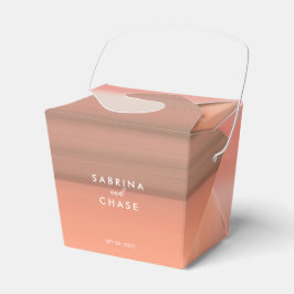 Caixinha De Lembrancinhas Casamento Personalizado de Blush Rosa