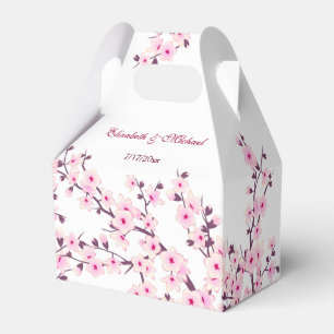 Caixinha De Lembrancinhas Casamento Personalizado De Cerejeira Com Blossom C