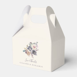 Caixinha De Lembrancinhas Casamento Personalizado De Mola Floral Dusty Purpl