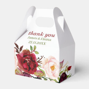 Caixinha De Lembrancinhas Casamento Personalizado Floral Elegante