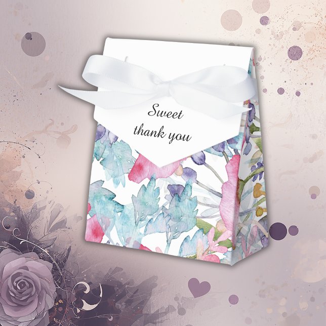 Caixinha De Lembrancinhas casamento romântico de flores silvestres (Criador carregado)