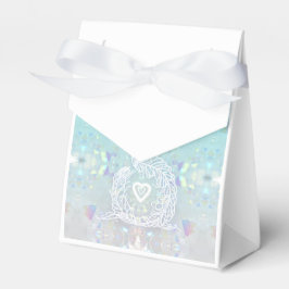 Caixinha De Lembrancinhas Casamento romântico de peacock, coração e