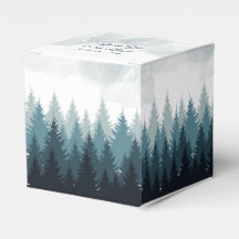 Casamento Russo da Floresta de Aquarela Pine Tree