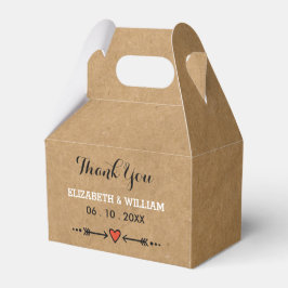 Caixinha De Lembrancinhas Casamento Russo de Doces e Setas Rosa Obrigado