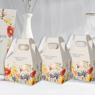 Caixinha De Lembrancinhas Casamento Rustic Floral Border