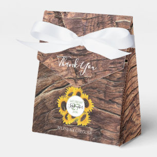 Caixinha De Lembrancinhas Casamento Rustic Sunflower