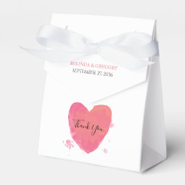 Caixinha De Lembrancinhas Casamento Rustic Watercolor Heart