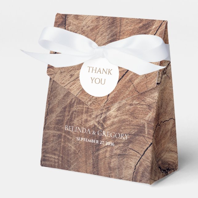 Caixinha De Lembrancinhas Casamento Rustic Wood (Frente)