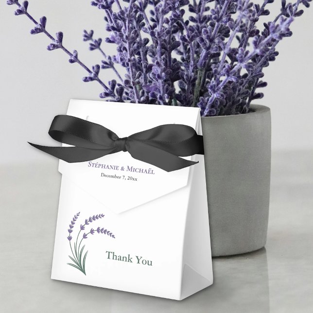 Caixinha De Lembrancinhas Casamento Simples Lavanda (Simple Lavender Wedding Favor Boxes)