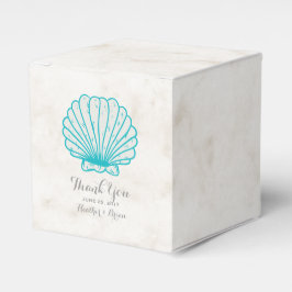 Caixinha De Lembrancinhas Casamento Turquesa Rustic Seashell