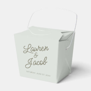 Caixinha De Lembrancinhas Casamento Verde Minimalista Minimal Moderno