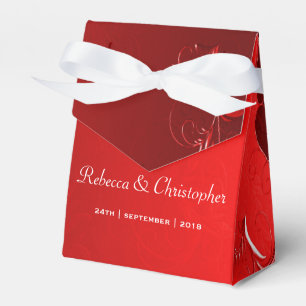Caixinha De Lembrancinhas Casamento vermelho elegante