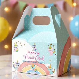 Caixinha De Lembrancinhas Caticorn Meow-Gical Birthday