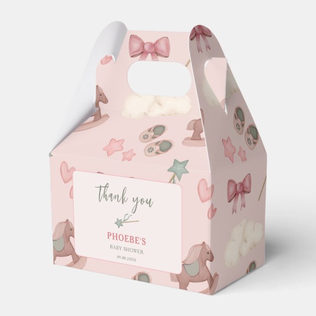 Caixinha De Lembrancinhas Cavalo de Sonhos Bassinet de Bersery Boho (Frente)