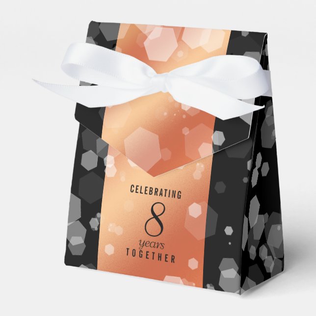 Caixinha De Lembrancinhas Celebração do aniversário de casamento de Bronze E (Frente)