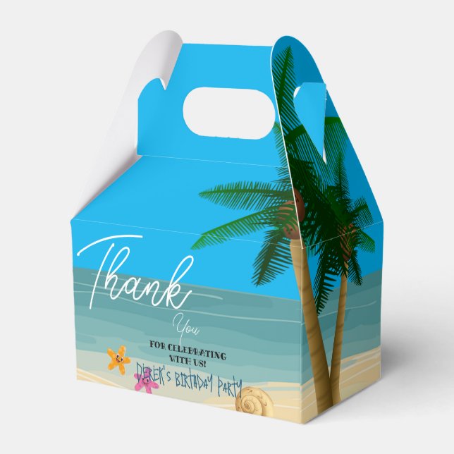 Caixinha De Lembrancinhas Celebrações da Felicidade do Oceano (Verso)