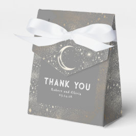 Caixinha De Lembrancinhas Celestial Moon Stars Casamento Místico Obrigado