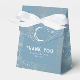 Caixinha De Lembrancinhas Celestial Moon Stars Casamento Místico Obrigado