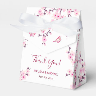 Caixinha De Lembrancinhas Cerejeiras Rosa Branco Casamento Personalizado