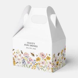 Caixinha De Lembrancinhas Chá de Bebê Boho HoneyBee e Flor Silvestre